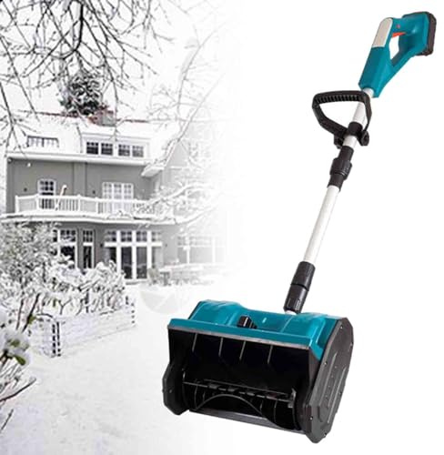 Pelle à neige électrique sans fil avec directions de lancement réglables, batterie et chargeur inclus pour un déneigement sans effort