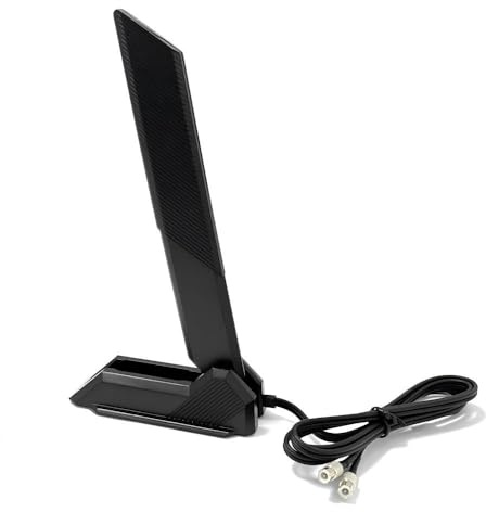 2.4/5/6GHz Tri Band WiFi 7 Gaming Motherboard Antenna Cable Replacement for MSI MEG Z890 GODLIKE/ACE,MEG Z790 ACE MAX,MPG Z790 Carbon MAX WiFi II, MAG B860,PRO B850-VC Magnetic Base (Black)
