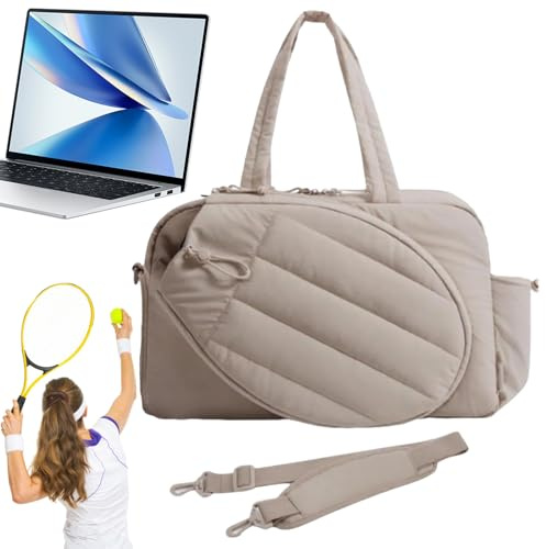 Yaztauho Tennistasche - Tennis Tasche Mit 2 Schlägerfächern, Schuhfach Und Nassfach - Wasserabweisende Pickleballs Schläger Tragetasche für Sport, Fitnessstudio, Platz, Wochenendausflüge, Pendeln,