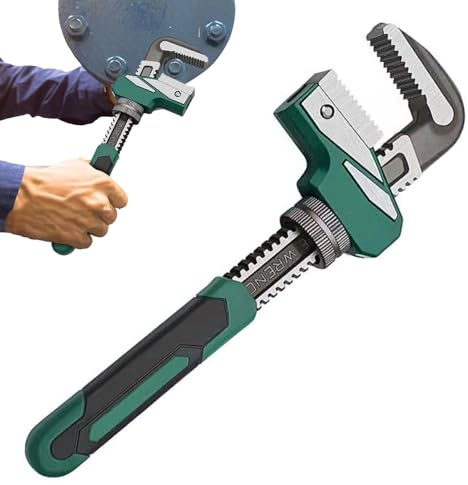 Chiave inglese regolabile con ganasce larghe - Chiave tipo F con grande apertura, robusto strumento per tubi, chiave regolabile ad alta resistenza, mano industriale =| Per tubi, valvole, S