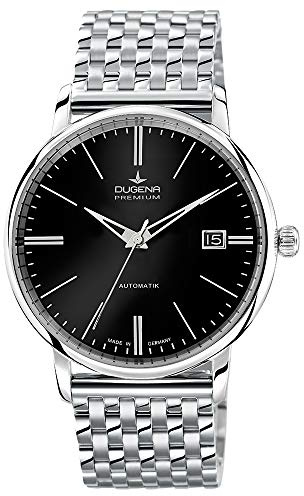 Dugena Herren Automatik-Armbanduhr, Saphirglas, Uhrwerk mit 24 Steinen, Festa Klassik