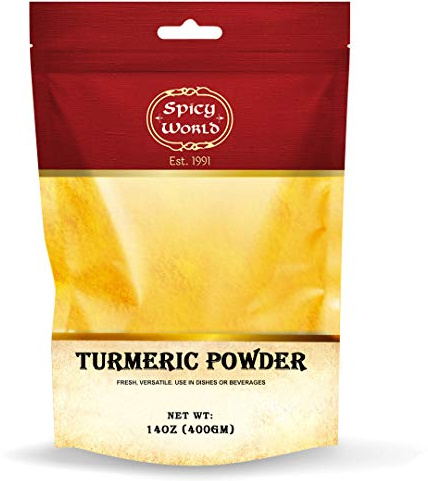 Spicy World Turmeric Powder 14 Ounce (400g) | Ground Turmeric Root, Haldi