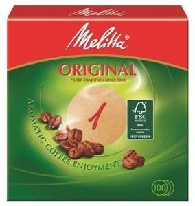1500 x Rundfilter / Kaffeefilter Melitta Original 1 (Rund / Naturbraun)