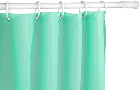 Allstar Barra para cortina baño telescópica 110-185 cm - Barra para cortina de ducha , Aluminio, 110-185 cm, Blanco