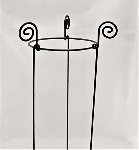 Hirsch Terracotta Staudenhalter stabil flexibel rund Ø 50cm Höhe 90cm Vollmaterial Rankhilfe, Pflanzstütze