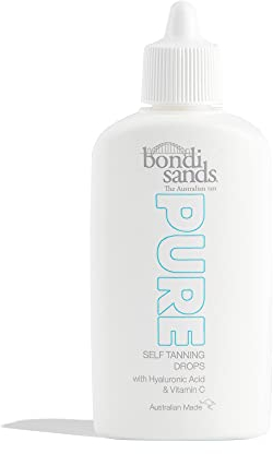 Bondi Sands PURE Self-Tanning Drops | Hydrating, Concentrated Formula Gives a Buildable, Customisable Glow, Enriched with Hyaluronic Acid and Vitamins C + E, Vegan + Cruelty Free | 40 mL/1.35 Oz