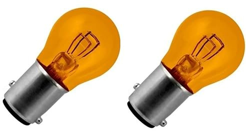 cyclingcolors 2x ampoule 12V 21/5W BAY15D orange double filament ergots décalés clignotant voiture moto