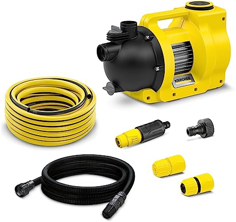 Pompe d'Arrosage Kärcher Bp 5,000 Garden Set Plus, Moteur 600 W, Débit de 5 000 L/H, 4 Bar, HautEUr Manométrique Totale 40 M, HautEUr D’Aspiration Max, 8 m