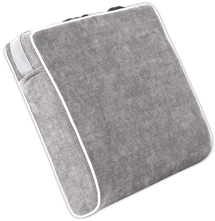Justsafe 4 Inch Thick XL Memory Foam Seat Cushion - Extra Large Office Chair Cushion for Tailbone Pain Relief, Furniture-Grade High Density Foam, Non-Slip Washable Cover for Desk, Car & Wheelchair