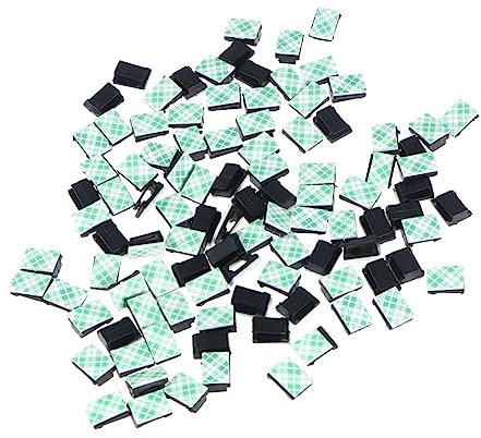 Gadpiparty 100St Monitorständer für Schreibtisch bunte Umschläge Drahtfixierer Trompetenständer Kabelhalter-Clip Kabelhalterklemmen Kabelbinderhalter Kabelclip klein Sicherungsclip Halterung