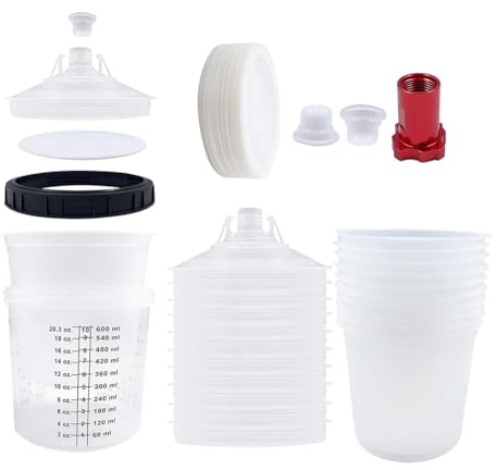 Sudemota Kit per pistola a spruzzo HVLP, pistola a spruzzo da 20 Oz (600 ml)