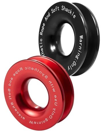 nmbhus Manille Souple 41000lbs Synthétique 4X4 Sangle De Manille De Remorquage Corde De Protection Manchon Tout-Terrain Robuste for Camion SUV (Color : 2pcs Ring)