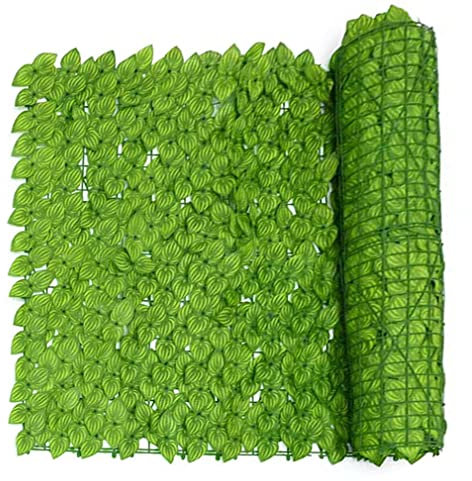 Künstliche Efeu Hecke Sichtschutz Versorgung Landschaftszaun Leitplanke Netzzaun Gefälschte Blume Baum Blatt Eisenhaut Isolationszaun LXTINGDP240608(Size:200x600cm)