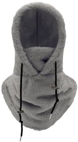 Queenbox Unisex-Sturmhaube aus Fleece, Sturmhaube für kaltes Wetter, Winter-Gesichtsmaske aus Fleece, Skimaske, Warmer Winter-Kapuzenschal für Männer und Frauen