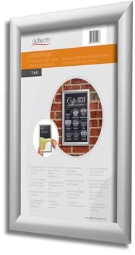 Deflecto A4 size with a 25mm Profile Water Resistant Snap frame - Silver