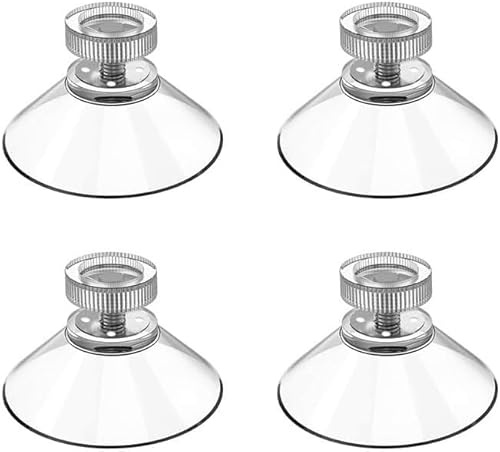 BITHAI 4 Stück Saugnapf Kompatibel mit Needit Park Lite Parkscheibe, Hitzebeständig Starke Haftkraft Ersatz Klebepads, Transparent Starke Aufkleber Parkuhr Klebepad Set für Windschutzscheibe