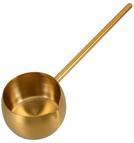 Holibanna Mestolo in Acciaio Inox Lungo Cucchiaio Da Zuppa Mestolo Per Acqua E Olio Per Cucina E Uso Domestico