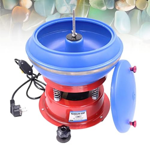 Lucidatrice da banco elettrica da 90 W, lucidatrice a tamburo, lucidatrice per la molatura di pezzi in lavorazione, lucidatrice per gioielli, per lucidare piccole parti metalliche e gemme