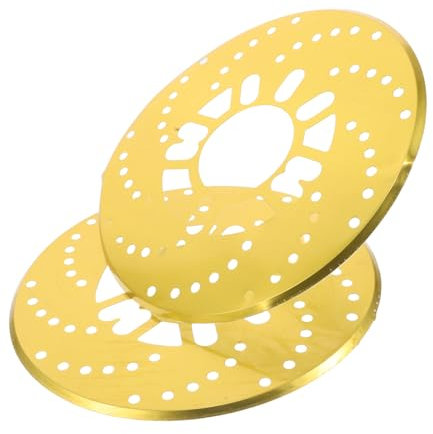 DONFAMDS Copertura a Disco in Lega Alluminio per Auto Set 2 Coperture Decorative per Disco Sicurezza e per Veicoli Adatta a Autostrade e Strade Statali