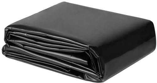 Revestimiento para estanques de Exterior, Membrana de HDPE para estanques de Peces, Lona Impermeable y Resistente para estanques de jardín, Fuentes y cascadas (1 x 6 m, 2 x 3 m, 4 x 8 m, 5 x