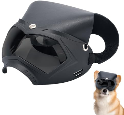 Große Hunde-Sonnenbrille, Extra große Größe, Schneeschutz, Welpen, UV-Schutz, Wetterfest, Atmungsaktiv, Hundeschutzbrille mit verstellbarem Riemen, zum Spielen von Schnee, Sommerfestivals