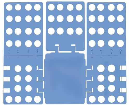 Event Decor Shop Planche pliante pour t-shirt – 58 x 68 cm, durable pour un pliage rapide et facile des chemises, organisation de garde-robe et emballage de voyage (bleu)