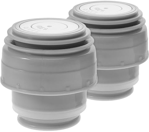 CIYODO 2 Pezzi Coperchio di Ricambio per Bottiglia Termica Haers 45 MM Tappo Sottovuoto Anti-Perdita in Acciaio Inox Compatibile 500-1200 Ml Accessori per Borracce da Viaggio Outdoor