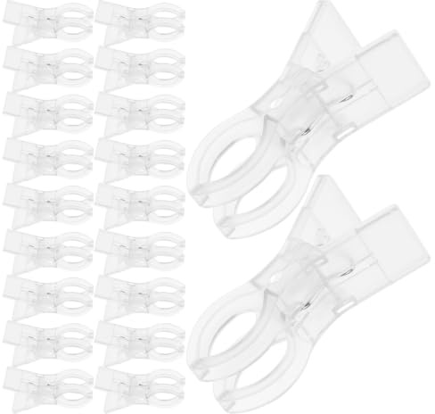 NESTINGHO 20pcs Heavy Duty 3.5 Inch Balloon Arch Clips for Balloon Garland and Fabric Arch Designs, Abs Plastic Spring Clamps with Reinforced Mechanism, Smooth Burrfree Surface