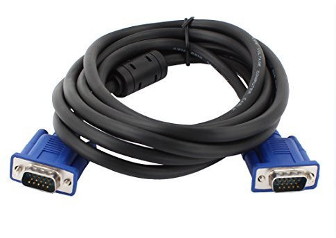 N/A Negro 3 metros 15 pines VGA macho a VGA macho cable para monitor LCD