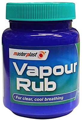 Menthol Vapour Rub Congestion Relief for Chest, Throat & Back Rub Eucalyptus (100g Tub)