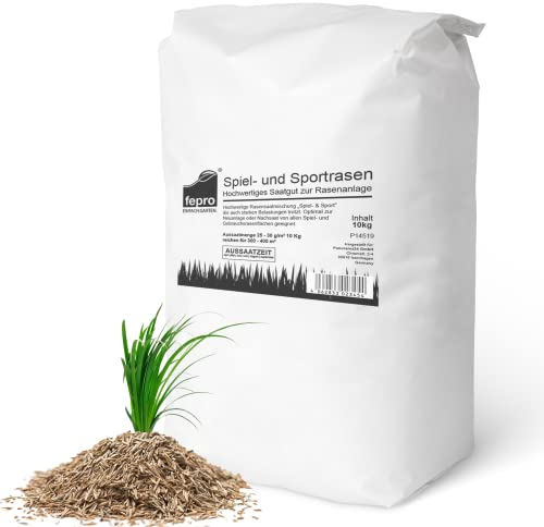 Semi per prato da 20 kg per sport e giochi a germinazione rapida, 800 m², resistenti alla siccità, robusti, verdi profondi, ideali per semi di erba e semina primaverile