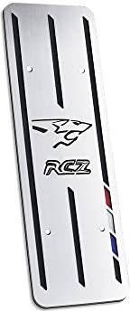 Repose Pieds en Acier pour Peugeot.RCZ | 1 Pièce Pédalier Pédales Argent Marchepied Inox Brossé Inoxydable Tuning RCZ Accessoires