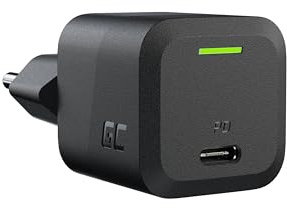 USB C Ladegerät Green Cell GaN 33W 1 Port USB Handy Schnellladegerät Power Adapter mit PowerDelivery Schnell Netzteil Ladestecker Wandladegerät für Laptops, MacBook, iPhone, Tablet, Android Handys