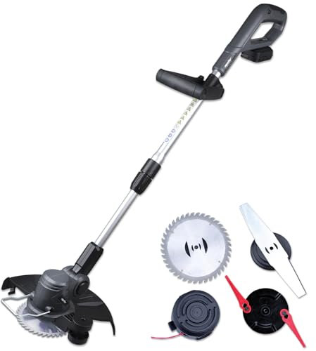 Cordless Grass Line Trimmer &Edger&Mower Compatible with Dewalt 18V Battery, Mellif Garden Lawn Trimmer Electric Weed Eater Brushless Grass Cutter,Safety Lock & Telescopic Shaft (Bare Tool)