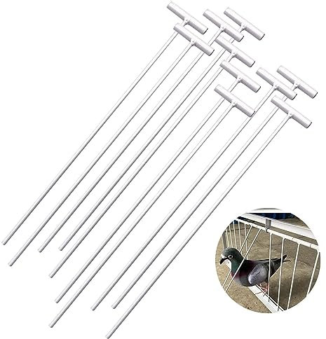 zalati Trappola per porta d'ingresso per piccioni a T, 10 pezzi, trappola per piccioni e piccioni unidirezionale, per animali domestici e uccelli