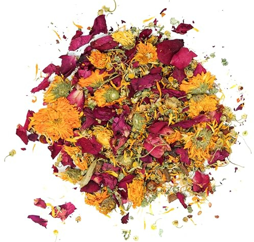 No Furries Delights Forage Mix,100% All Natural Botanical Herb Treat for Rabbit Hamster Guinea Pig Chinchilla Chicken Gerbil Degu & Other Small Animals (All in One Forage Mix 30g)