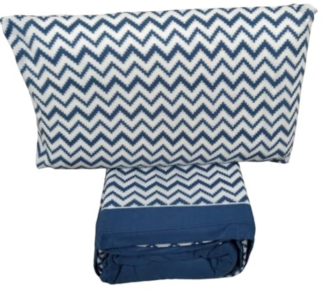 fashion home Pagano Completo Lenzuola in Pile Coral, Caldo e Morbido Anallergico e Antibatterico, Misure Singolo Una Piazza e Mezza e Matrimoniale colore Blu singolo