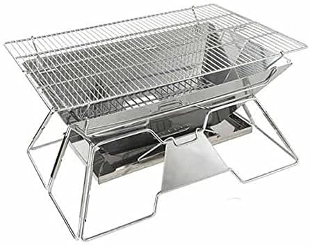 MYVVKIA Grand Barbecue Pliable en Acier Inoxydable, Outils de Cuisine Portables pour Camping en Plein air