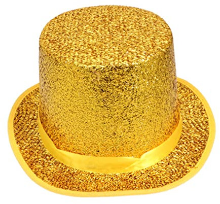 Holibanna Modischer Party-zylinderhut Für Herren Glitzer-party-cap Cosplay-zaubererhut