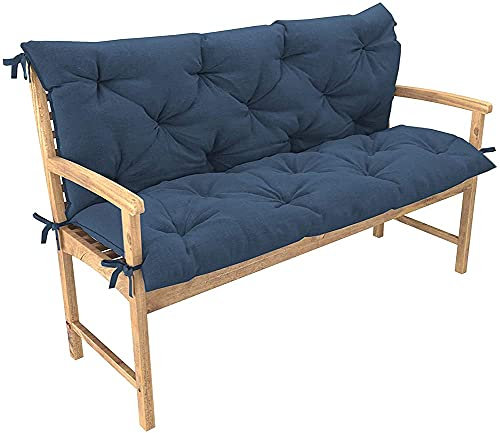 Verdickte Rückenlehne, Bankkissen mit Rückenstützpolster für Gartenschaukel, 2- und 3-Sitzer, Hängemattenkissen, Outdoor-Sofa-Sitzkissen, Holzstuhl, Palettenkissen, Ersatz