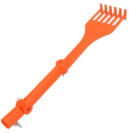 Mini Rake, Gutter Cleanings Tool for Removing Leaves and Branches from Roofs, Gutters and Other Out of Reaches Areas Where Debris Accumulates, Rotatable Handle Rake for Leaf