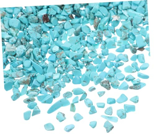 KAILIKETIY Graviers Naturels de Turquoise en 2 Paquet de 100g pour Aquarium, Pierres Décoratives en Formes Variées, pour Créer Un Paysage et Améliorer l'environnement