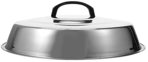 TOYANDONA Coperchio per Alimenti in Acciaio Inossidabile Copertura Protettiva per Bistecche Coperchio Cupola per Barbecue e Conservazione della Freschezza Design Semplice per Uso in Cucina e