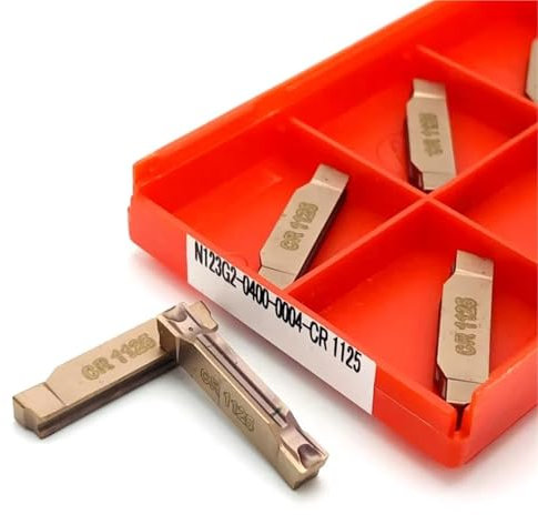 Cuchilla De Ranurado N123G2 0300 0003 CR1125 CR1025 Insertos De Carburo Herramienta De Torno Inserto De Ranura Herramienta De Corte N123G2 Insertos De Torneado De Aleación 10 Piezas Herramienta de Tor