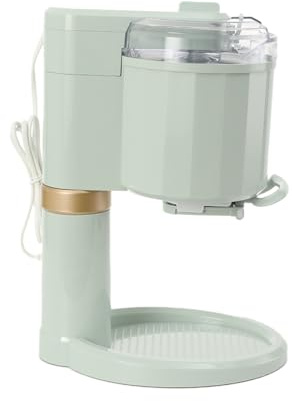 TABODD 20W Softeismaschine und Dessertmaschine, 1L Haushalts-Eismaschine Vollautomatische Eiswaffelmaschine Joghurt-Sorbet-Eiscreme-Werkzeug für gefrorenen Joghurt, Sorbet