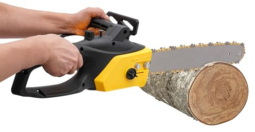 Motosierra eléctrica de 1800 W 600 rpm, potente motosierra con cable para jardinería, cuidado del césped, corte de madera forestal, división de árboles, corte de leña