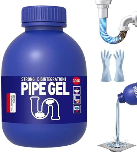 Disgorgante Per Scarichi, Disincrostante E Pulitore Per Scarichi, Disgorgante Per Lavandini E Sturatubi, Potente Scioglicapelli, Grasso E Sapone, Per Bagno, Cucina, Doccia, Lavandino E WC (1 pz)