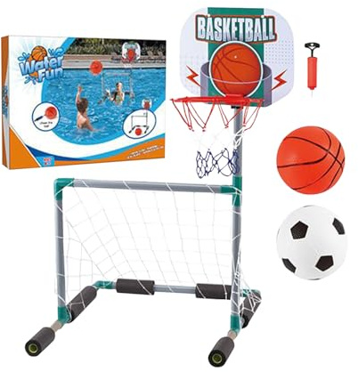 Basketball für Pool | Interaktive Spiele für Pool | Wassersport-Spielzeug für den Außenbereich für Rasen Park Garten Hinterhof Erwachsene und Jugendliche