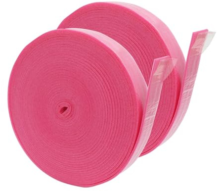 SHUANGBAODALAO Randdämmstreifen Selbstklebend, 2 Stück, 50 mm x 5 mm x 10 m | 2 Rollen selbstklebender Randdämmstreifen aus PE-Schaum, je 10 m lang, für Bodenheizung, Estrich und Entkopplung