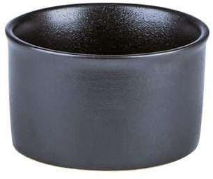 We Can Source It Ltd Ramekins Pack of 12, 170ml - 6oz Black Ceramic Porcelain Oven Safe Soufflé Dishes for Creme Brulee, Pudding, Sauce & Dessert Bowls